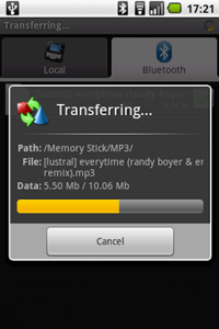 Bluetooth File Transfer (OBEX FTP)